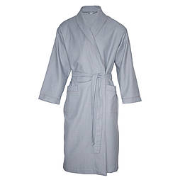 Халат вафельний ЛЮКС Ярослав сірий розміри від 44 до 62