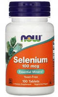 Селен Now Selenium 100 mcg 100 tab