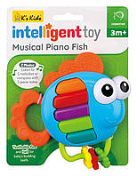 Погремушка Ks Kids Пианино Рыбка со свет эфф KIT23006 14 x 14 x 2.5 см Разноцветный (6603118)