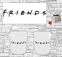 Чашка/кружка с надписью Друзья Friends