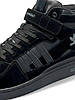 Зимові чоловічі кросівки Adidas Forum 84 High Winter Black Fur високі Адідас Форум з хутром чорні, фото 8