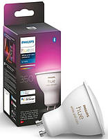 Philips Hue Лампа умная GU10, 5.7W(50Вт), 2000K-6500K, RGB, ZigBee, Bluetooth, диммирование Baumar - Я Люблю
