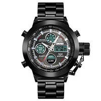 Часы наручные мужские SKMEI 1515BK BLACK, часы наручные электронные тактические. GS-128 Цвет: черный