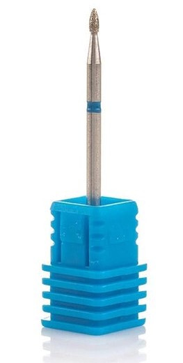 Фреза алмазна Nail Drill "Почка" 257 016B діаметр 1,6 мм, синя