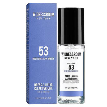 Парфумований спрей для одягу та дому W.Dressroom Dress & Living Clear No.53 Mediterranean Breeze 70 мл.