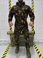 Тактический маскировочный костюм под листья софтшел SoftShell, военный маскировочный костюм под осенние листья