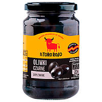 Оливки el Toro Rojo, чорні без кісточки, Oliwki Czarne, 340 г