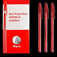 Ручка шариковая Ball Point Pen 555 красная