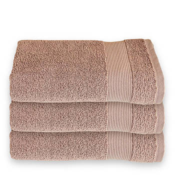 Рушник махровий банний 70x140 | Рушник від виробника "Королева Ночі" | Бежевий
