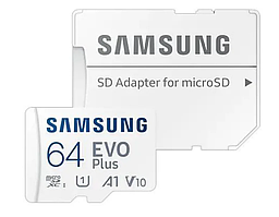 Карта пам'яті Samsung 64GB microSDXC EVO Plus 130MB/s (2021) MB-MC64KA/EU