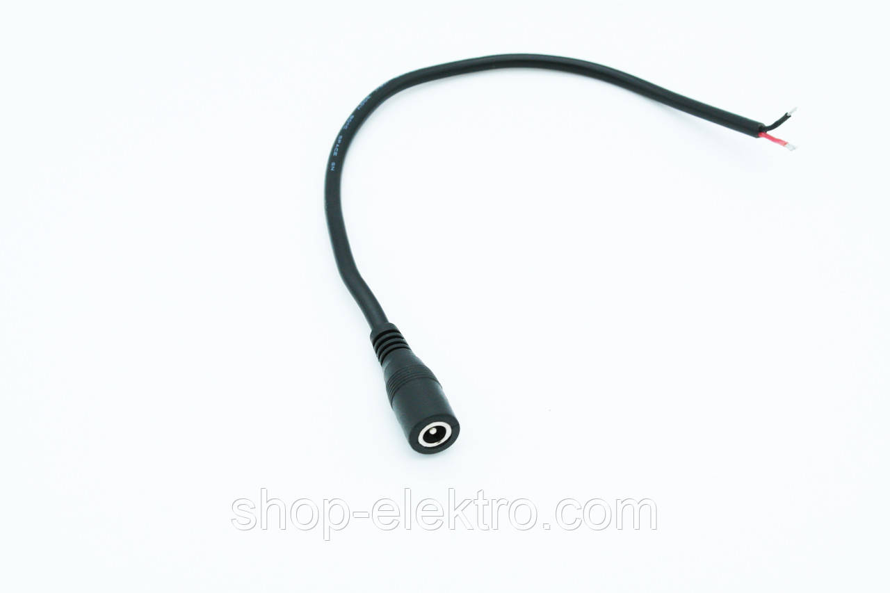 Роз'єм з кабелем DC мама 5.5*2.1 мм 30см, фото 1