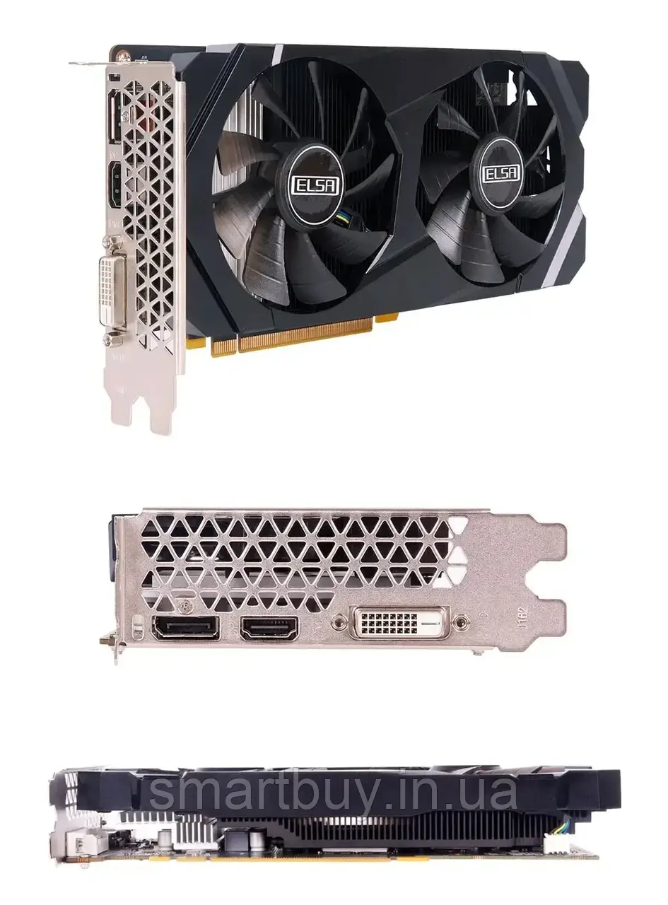 Відеокарта ELSA GeForce GTX 1660 SUPER 6GB DDR6 HDMI DVI DP