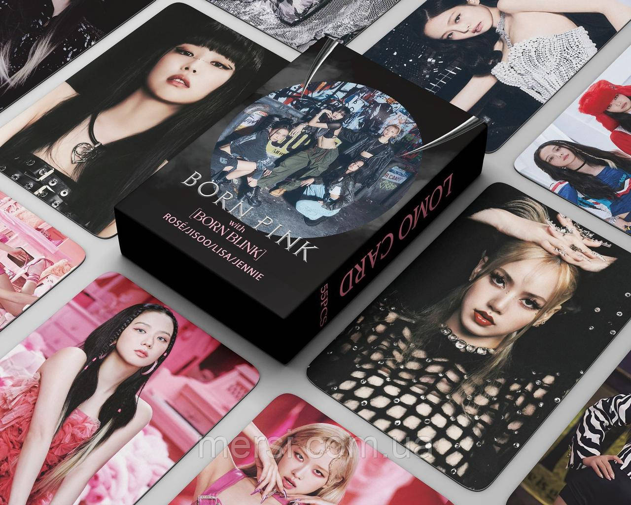 Карточки blackpink K-POP lomo кейпоп карти к поп блек пінк блэкпінк - BST Shut Down 55 шт