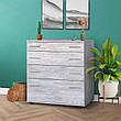 Якісний комод із висувними шухлядою та дверцятами О-2 для речей у вітальню та спальню, фото 6