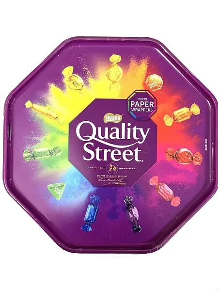 Конфеты шоколадные в подарочной коробке Quality Street , 600г, Англия, микс конфет, ассорти - фото 1 - id-p2035994813