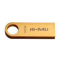 Флеш-накопитель USB 16GB Hi-Rali Shuttle Series Gold (HI-16GBSHGD)