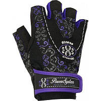 Перчатки для фитнеса и тяжелой атлетики Power System Classy Женские PS-2910 S Черно-фиолетовый