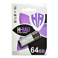 Флеш-накопитель USB 64GB Hi-Rali Stark Series Silver (HI-64GBSTSL)