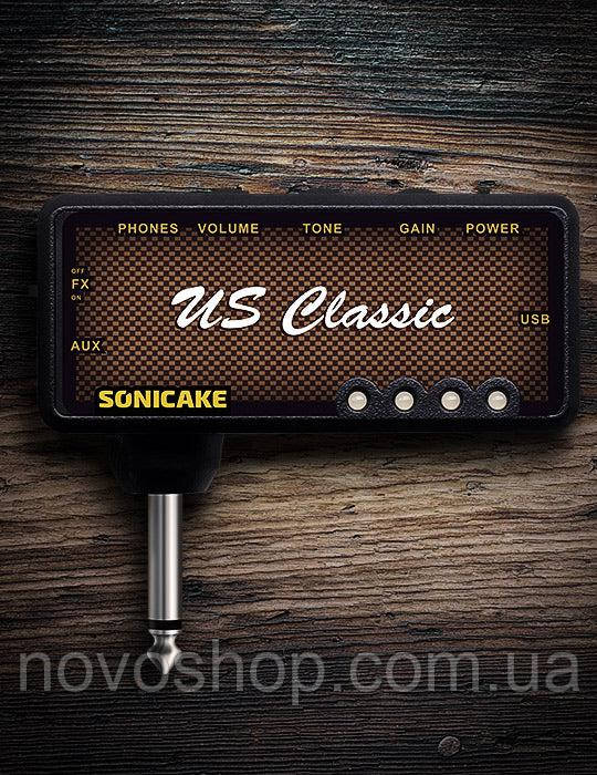 SONICAKE US Classic Plug-In USB Chargable Портативний кишеньковий гітарний підсилювач QAP-2