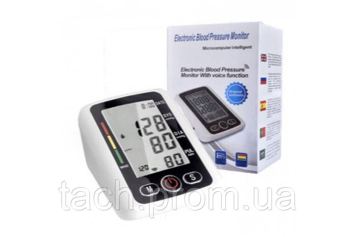 Тонометр на руку Electronic Blood Pressure Monitor (БЕЛЫЙ) (LY-86) (ID ...