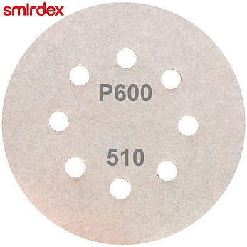 Абразивний диск P600 d125мм на папері з липучкою Velcro Smirdex 510 1шт., фото 4