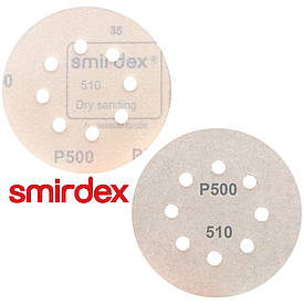 Абразивний диск P500 d125мм на папері з липучкою Velcro Smirdex 510 1шт.