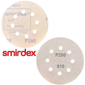 Абразивний диск P280 d125мм на папері з липучкою Velcro Smirdex 510 1шт.