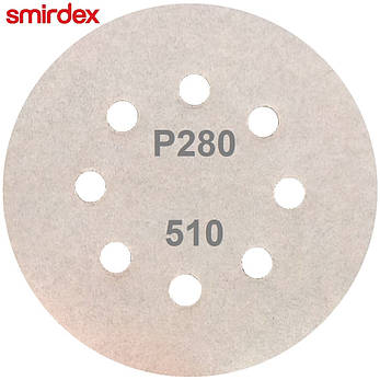 Абразивний диск P280 d125мм на папері з липучкою Velcro Smirdex 510 1шт., фото 4