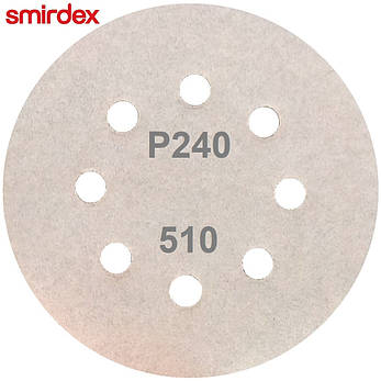 Абразивний диск P240 на липучці Velcro Smirdex 510 125мм, фото 2