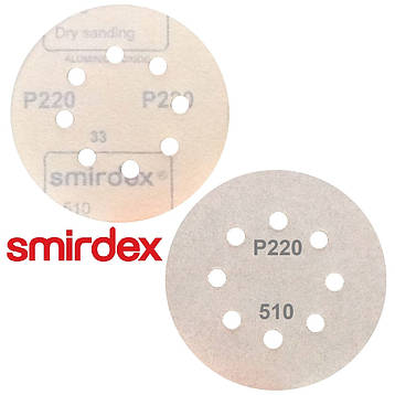 Абразивний диск P220 на липучці Velcro Smirdex 510 125мм, фото 2