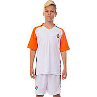 Форма футбольная детская SP-Sport ШАХТЕР CO-3900-SH1 М рост 135-145 Белый-Оранжевый