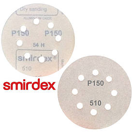 Абразивний диск P150 на липучці Velcro Smirdex 510 125мм