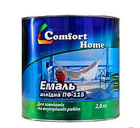 Эмаль алкидная "Comfort" ПФ-115 2,8кг темно-серая