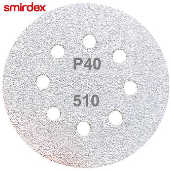 Абразивний диск P40 на липучці Velcro Smirdex 510 125мм, фото 2