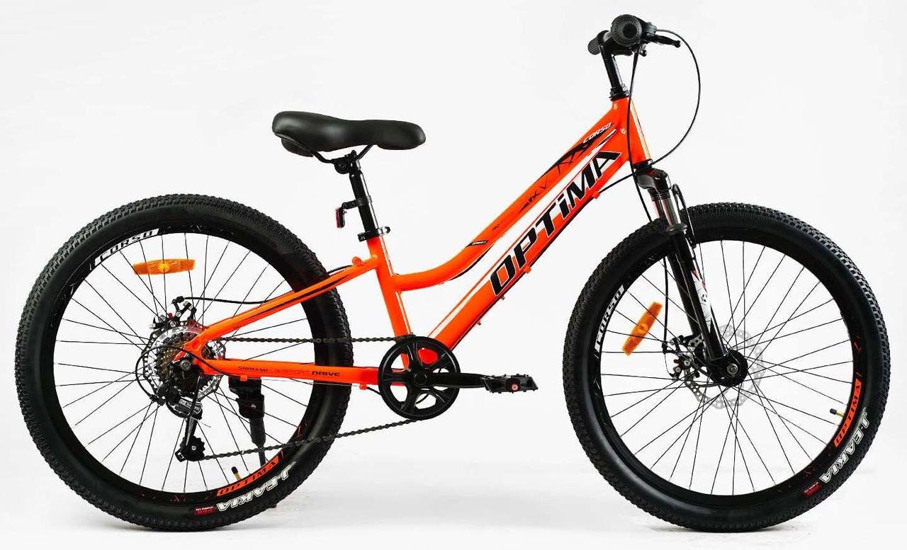Підлітковий велосипед CORSO OPTIMA TM-24215 24" AL