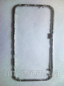 Iphone 3G 3GS металева рамка срібляста хром, фото 1