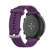 Ремешок силиконовый 20мм для Samsung Galaxy Watch 42 | 3 41 mm | Active | Active 2 BeWatch GT Фиолетовый