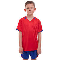 Форма футбольная подростковая Lingo LD-5025T M-26 возраст 12лет рост 130см Красный-Синий