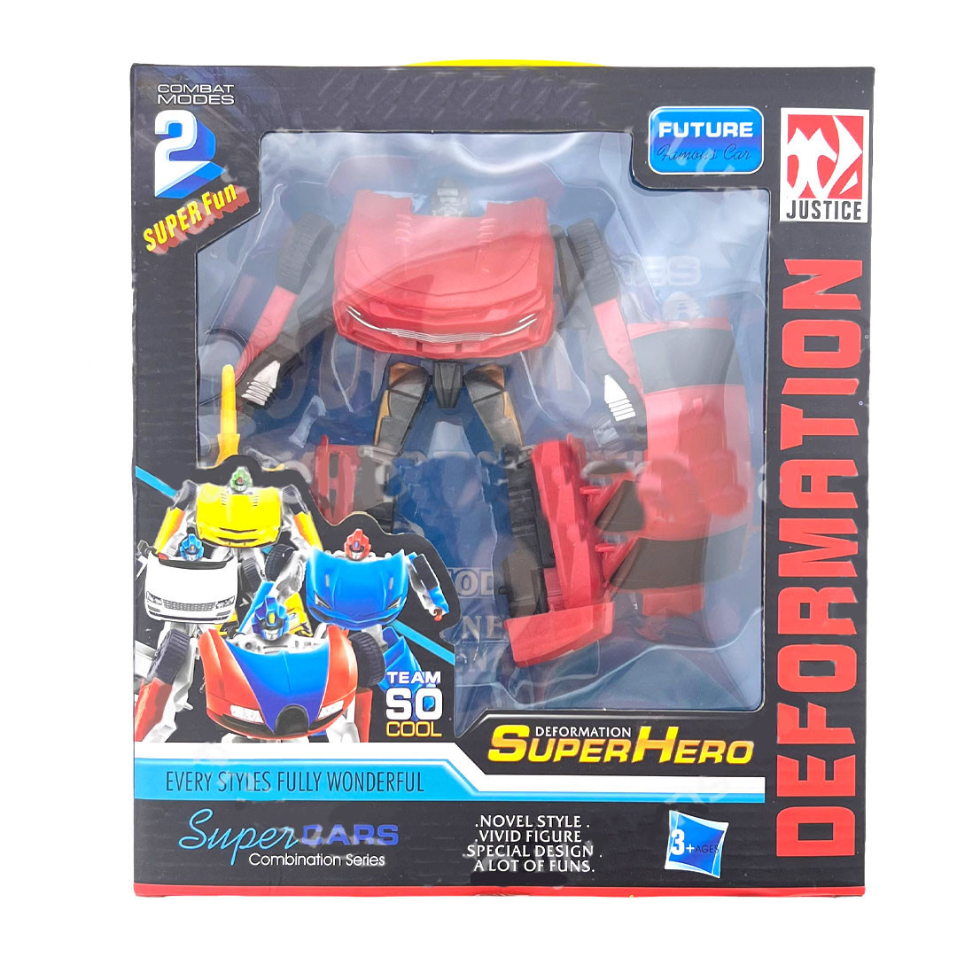 Іграшка для хлопчика Машина трансформер Супергера червона, фото 1