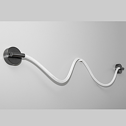 Настінне Бра канат Diasha 18W колір Чорний хром 9601-BHR