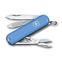 Нож-брелок Victorinox Classic SD Colors Summer Rain 58 мм 7 функций Синий (0.6223.28G)