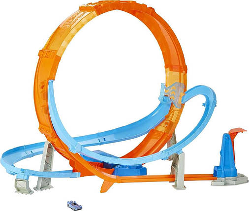 Моторизований трек Hot Wheels Action Massive Loop Mayhem Гігантська петля Божевільні зіткнення, фото 1