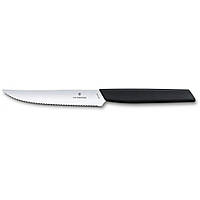 Кухонный нож Victorinox Swiss Modern Steak&Pizza 12 см Черный (6.9003.12W)