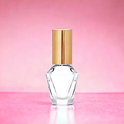 Прозорий флакон Глорія 10 мл з металевим спреєм