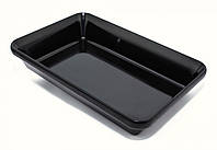 Блюдо для выкладки продуктов One Chef из меламина 20×15×5,5 см Черное