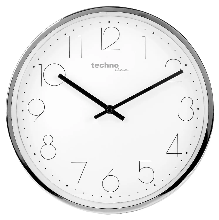 Годинник Кухонний Кварцовий Настінний для дому Technoline WT7210 White/Silver (WT7210) Німеччина