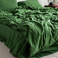 Комплект постельного белья из вареного хлопка Тм La Modno евро размер цвет зеленый