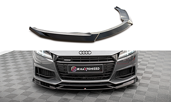 Сплітер Audi TT S-Line/TTS 8S (14-18) тюнінг обвіс губа спідниця елерон (V1)