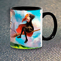 Чашка Fan Girl Гермиона на Метле Гарри Поттер Harry Potter New (14467) 330 мл Разноцветный