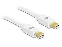 Кабель монітора-сигнальний Delock DisplayPort mini M/M 3.0m v1.2 4K@60Hz D=5.5mm Gold Cu білий (70.08.2796)